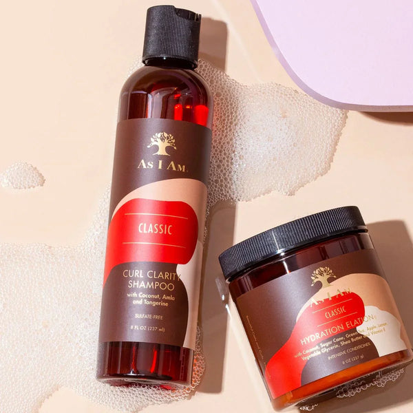 As I Am Classic Curl Clarity Shampoo und Hydration Elation Maske für lockiges Haar, Produktfoto