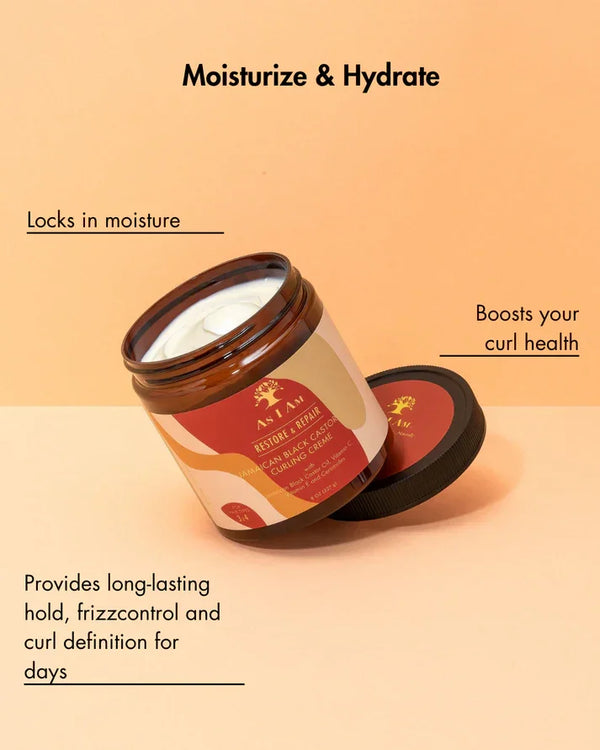 Jamaican Black Castor Oil Curling Creme für Lockenpflege, Feuchtigkeit und Definition.